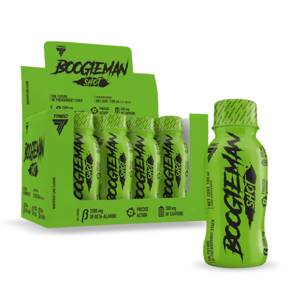 ZESTAW shotów BOOGIEMAN GRAPEFRUIT-LIME o smaku grejpfrut-limonka 12 szt. x 100 ml