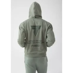 Zielona bluza męska z kapturem TW BASIC HOODIE 183 M GREEN
