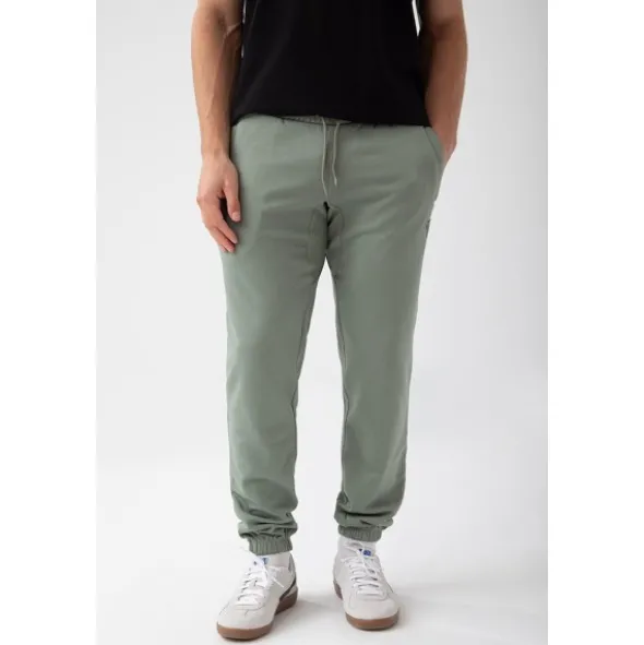 Zielone spodnie dresowe męskie TW BASIC PANTS 180 M GREEN