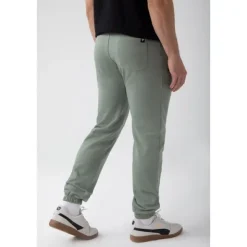 Zielone spodnie dresowe męskie TW BASIC PANTS 180 M GREEN