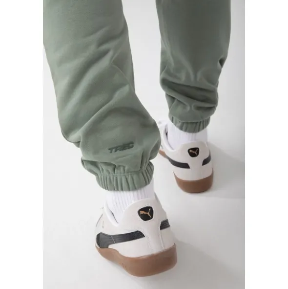 Zielone spodnie dresowe męskie TW BASIC PANTS 180 M GREEN